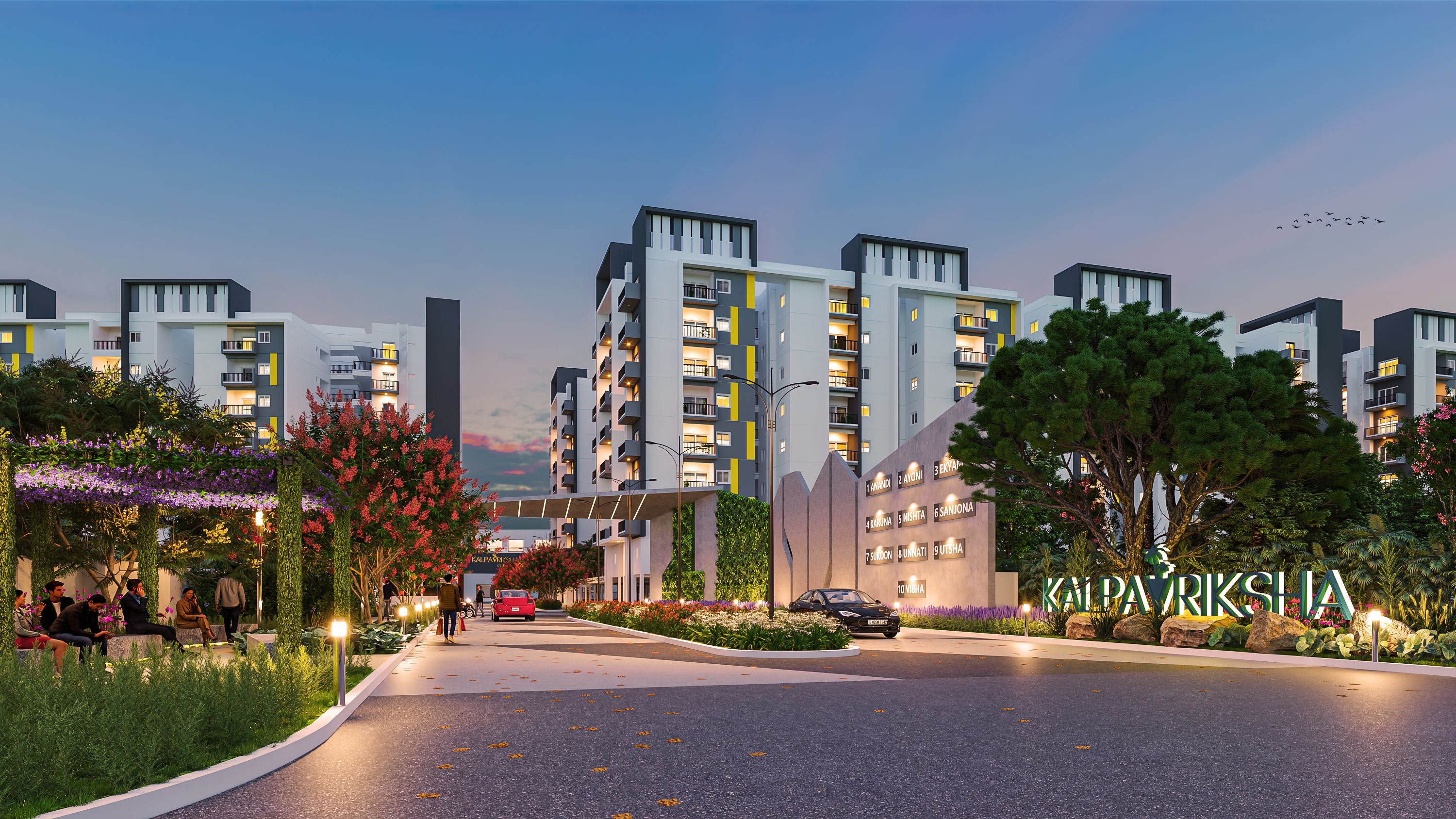 The Kalpavriksha - Entrance Gate Evening View